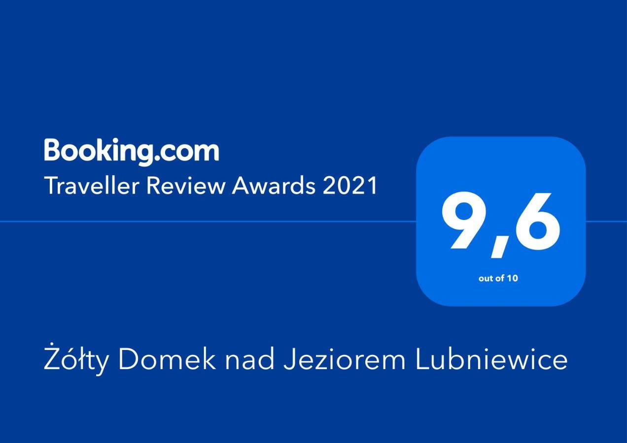 Zolty Domek Nad Jeziorem Lubniewice Exteriör bild